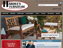 Tablet Screenshot of hardeesfurniture.com